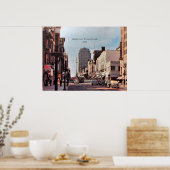 Allentown, Pennsylvania 1950 Stadtscape Poster (Küche)