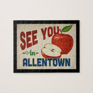 Allentown Pennsylvania Apple - Vintage Travel Puzzle