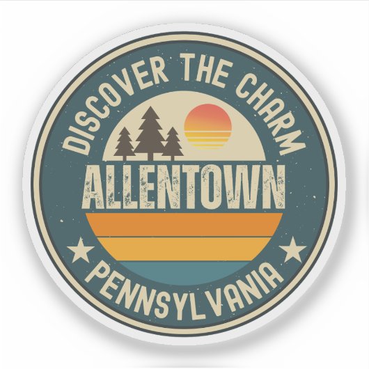 Allentown, Pennsylvania Aufkleber (Vorderseite)
