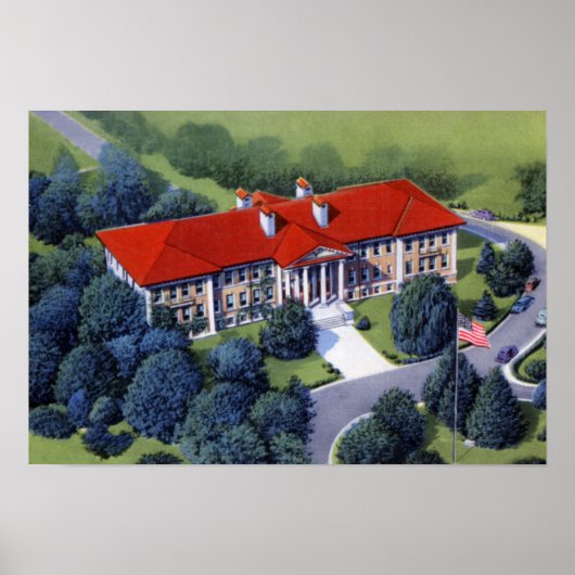 Allentown Pennsylvania Cedar Wappen Uni Poster (Vorne)