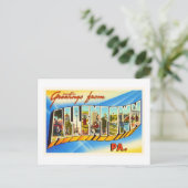 Allentown Pennsylvania PA Vintage Reise Souvenir Postkarte (Stehend Vorderseite)