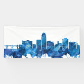Allentown Pennsylvania Skyline Blue Banner (Horizontal)