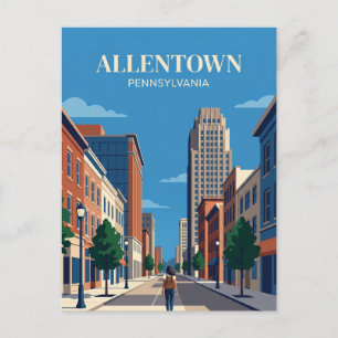 Allentown, Pennsylvania, USA Postkarte