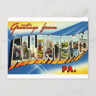Allentown Pennsylvania Vintage-Reisepostkarte Postkarte