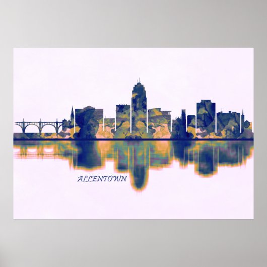 Allentown Skyline Poster (Vorne)