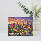 Allentown USA Postkarte (Stehend Vorderseite)