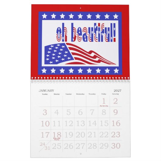 ALLER AMERIKANER 2013 Kalender (Jan 2027)