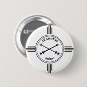 Aller amerikanische Bogenschießen-Knopf Button (Vorne & Hinten)