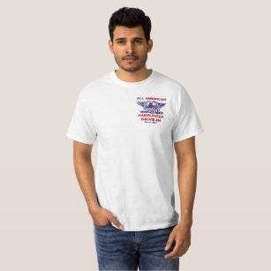 Aller amerikanische Hamburger-Antrieb im T - Shirt