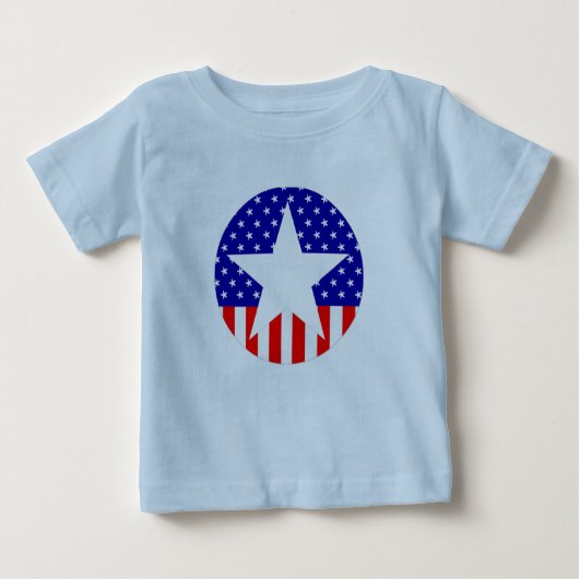 Aller amerikanische Superstar Baby T-shirt (Vorderseite)