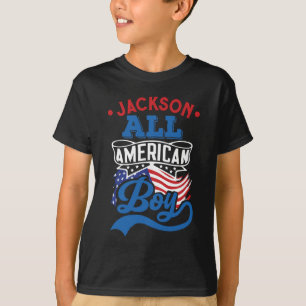 Aller amerikanischer Junge 4. july patriotische Fa T-Shirt