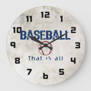 Aller Baseball, der ist Große Wanduhr