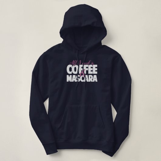 Aller, den ich benötige, ist Kaffee u. Hoodie (Design vorne)