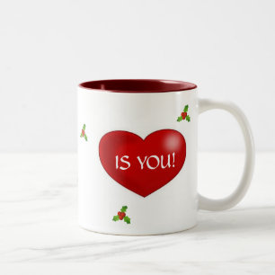 Aller, den ich für Weihnachten will, ist Sie Tass Zweifarbige Tasse