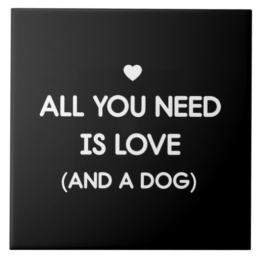 Aller, den Sie benötigen, ist Liebe-Hund Fliese (Vorderseite)