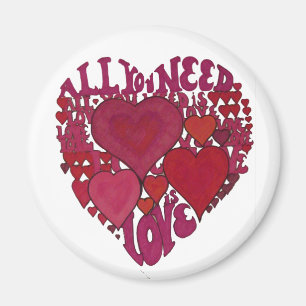 Aller, den Sie benötigen, ist Liebe-Magnet Magnet