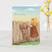 Aller, den Sie benötigen, ist Liebe… und ein Hund Karte (Gelbe Blume)