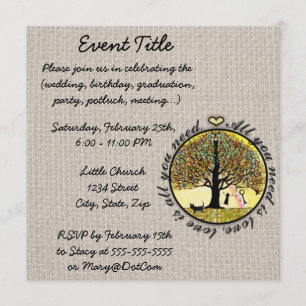 Aller, den Sie benötigen, ist Liebebaum des Lebens Einladung