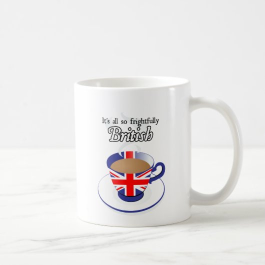 Aller es ist so schrecklich Briten Kaffeetasse (Rechts)