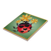 Aller Herz-Marienkäfer deckt "n" Trivets mit Fliese (Seite)