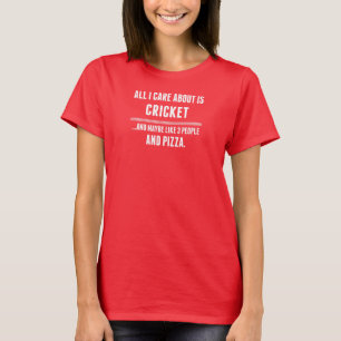 Aller i-Sorgfalt ist ungefähr Kricket-Sport T-Shirt