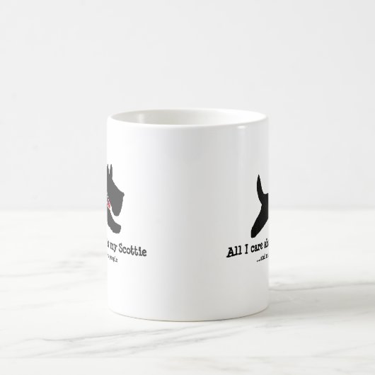 Aller i-Sorgfalt ist ungefähr mein Scottie Kaffeetasse (Mittel)