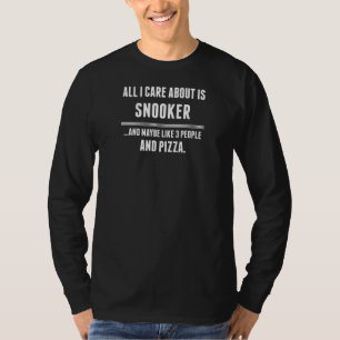 Aller i-Sorgfalt ist ungefähr Snooker-Sport T-Shirt
