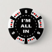 Aller ich bin im Poker-Chip Button (Vorderseite)