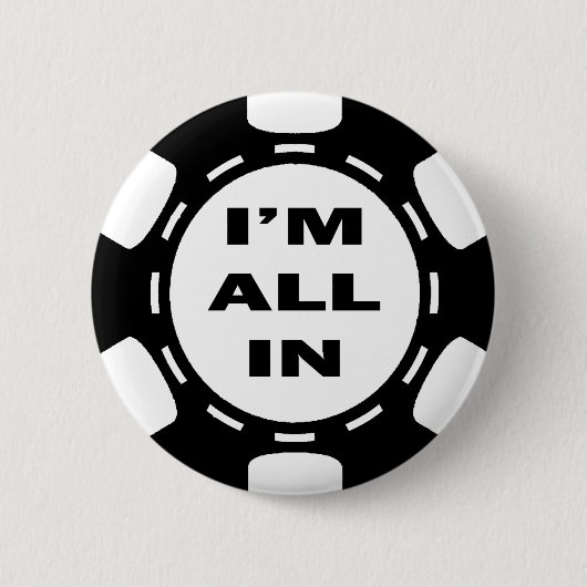 ALLER ich bin IM POKER-CHIP Button (Vorderseite)