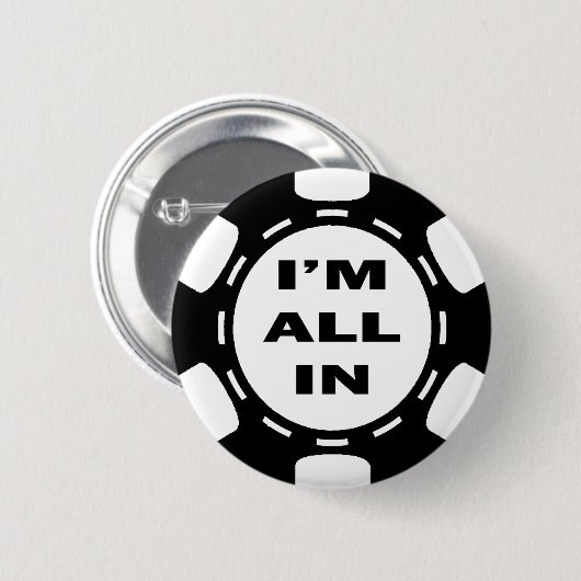 ALLER ich bin IM POKER-CHIP Button (Vorne & Hinten)