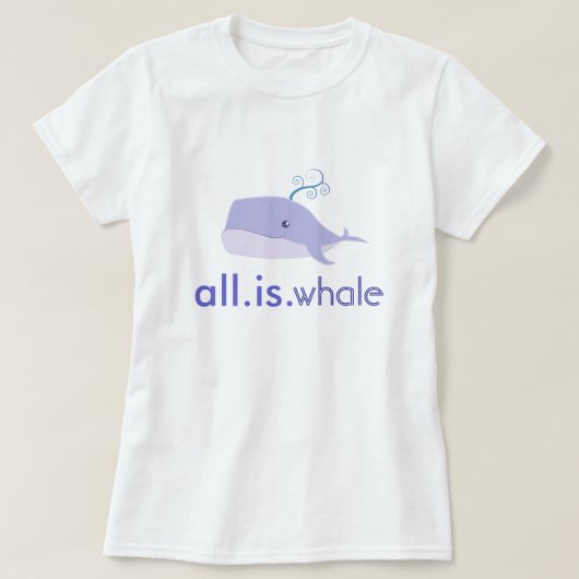 Aller ist Wal (Blau, Frauen) T-Shirt (Design vorne)
