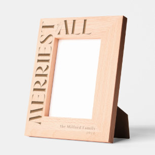 Aller Name der Weihnachtsfamilie Geätzte Rahmen