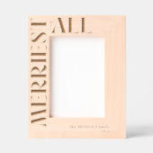 Aller Name der Weihnachtsfamilie Geätzte Rahmen (Vorderseite)