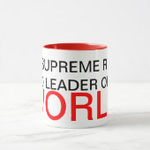 Aller Oberste Machthaber und Führer der Welt Tasse (Zentrum)