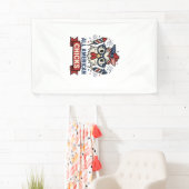 Aller Patriotischen Hühner Vector Design Banner (Insitu)