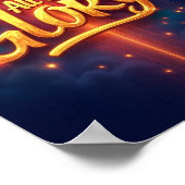 Aller Ruhm zu Gott Poster (Ecke)