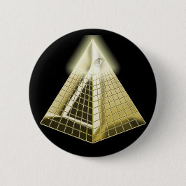 Aller sehende Augen-Pyramide-Knopf Button