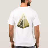 Aller sehende Augen-Pyramide-T - Shirt (Rückseite)