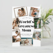 Allerbeste Mama 7 Foto Muttertag Karte (Stehend Vorderseite)