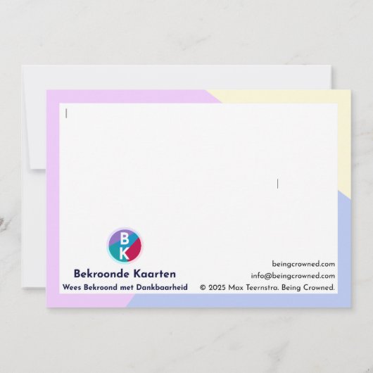 Allerbeste Zorgmanager Dankeskarte (Rückseite)