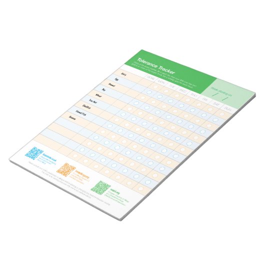 Allergen Intro Tracker US Notizblock (angewinkelt)