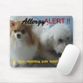 allerggic zum Haustierzeichen Mousepad (Mit Mouse)