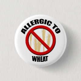 Allergic Wheat Alergy Medical Alert Warning Small Button