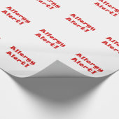 Allergie-Alarm Geschenkpapier (Ecke)