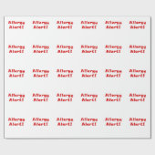 Allergie-Alarm Geschenkpapier (Flach)