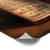 Allergie - Arzneimittel gegen Asthma und Schmerzen Poster (Ecke)