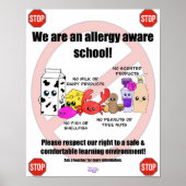 Allergie Aware School Poster (Vorne)