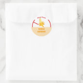 Allergie Banane Classic Round Sticker (Tasche)