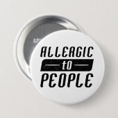 Allergie für Menschen Button (Vorne & Hinten)