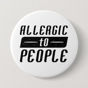 Allergie für Menschen Button